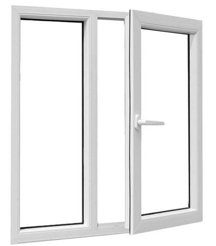 پنجره upvc تک حالته