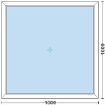 قیمت پنجره دوجداره upvc به ابعاد 1000*1000