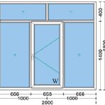 قیمت پنجره دوجداره upvc با شیشه ۴و۴ ساده به ابعاد 1800*2000 پروفیل وین تک